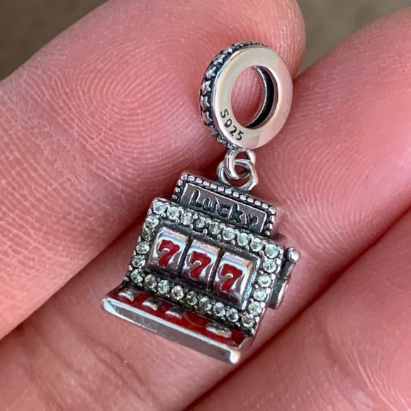 NWOT Lucky Casino Slot Machine Las Vegas Dangle Charm Sterling Silver 925 - Picture 15 of 16